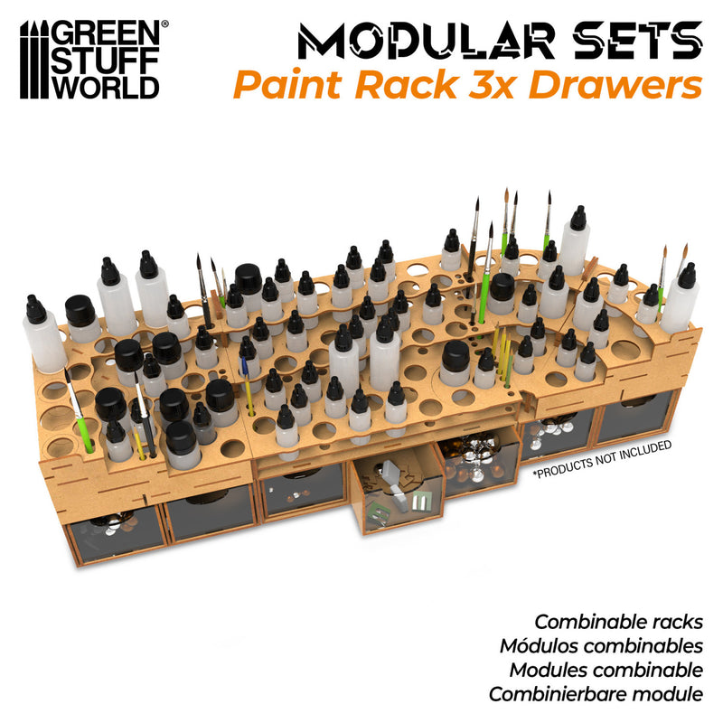 Load image into Gallery viewer, Green Stuff World Modular Set 3x Drawers - Cobbco
