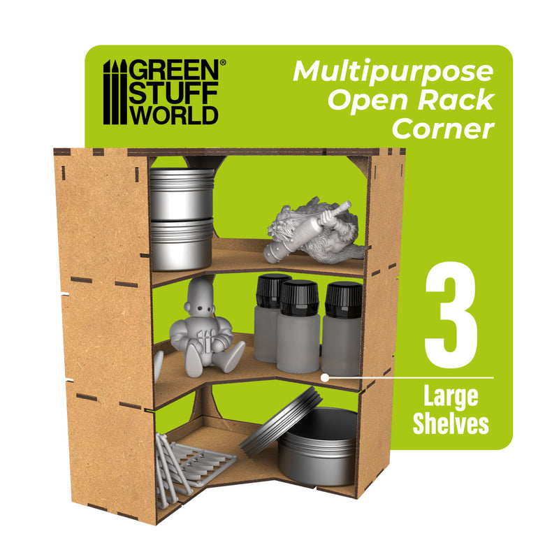 Load image into Gallery viewer, Green Stuff World Multipurpose Open Rack - CORNER - Cobbco
