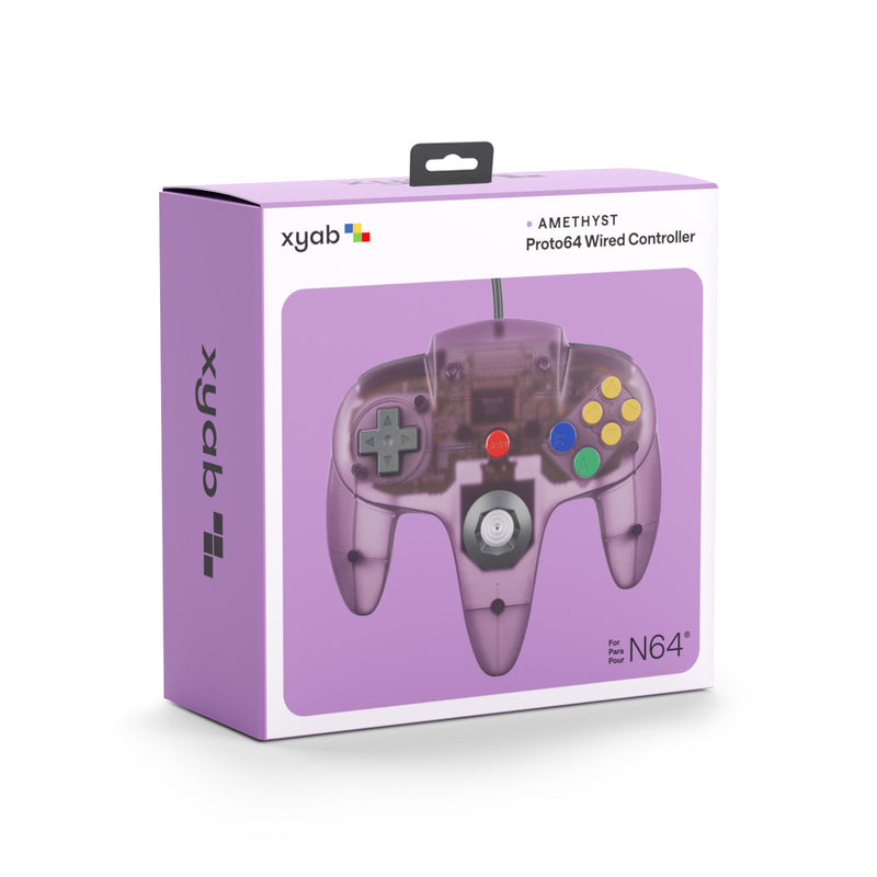 Load image into Gallery viewer, XYAB PROTO64 Wired Controller - Atomic Purple - for Nintendo n64 - Cobbco
