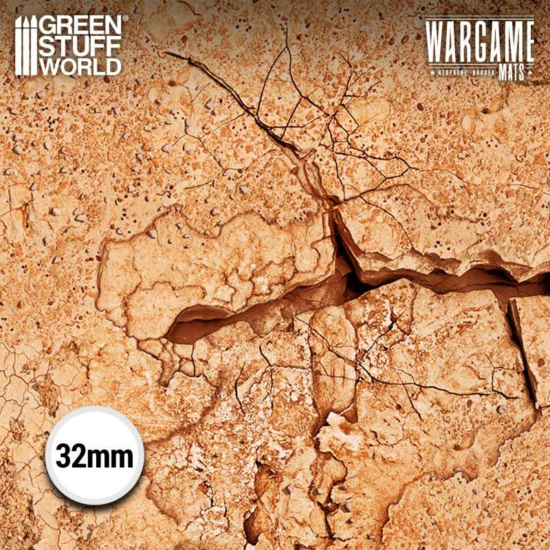 Load image into Gallery viewer, Green Stuff World Wargame Mat, Dreadrock Badlands, Neoprene Battle Surface, Anti-Slip Backing, 30x22 Inch, with Carrying Bag - 5862
