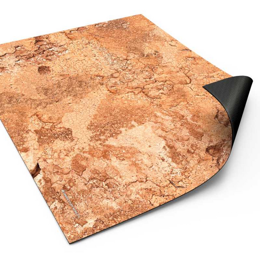 Green Stuff World Wargame Mat, Dreadrock Badlands, Neoprene Battle Surface, Anti-Slip Backing, 30x22 Inch, with Carrying Bag - 5862