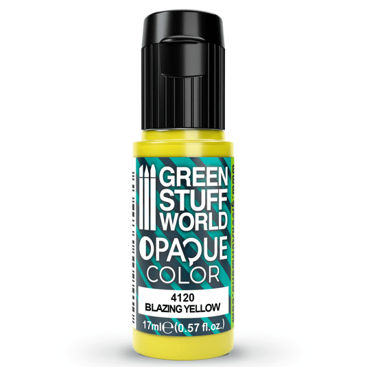 Green Stuff World Opaque Colors - Blazing Yellow 17ml - 4120 - Cobbco