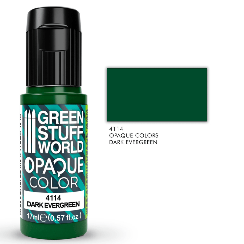 Load image into Gallery viewer, Green Stuff World Opaque Colors - Dark Evergreen 17ml - 4114 - Cobbco
