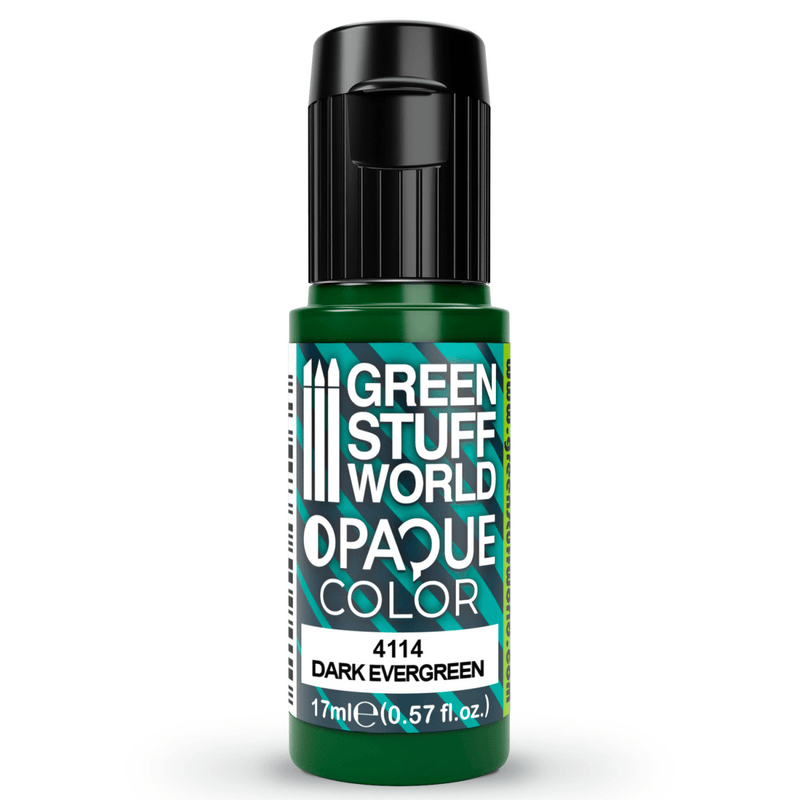Load image into Gallery viewer, Green Stuff World Opaque Colors - Dark Evergreen 17ml - 4114 - Cobbco
