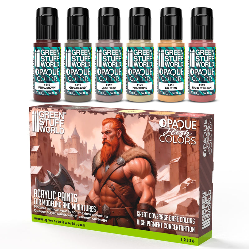 Load image into Gallery viewer, Opaque Paint Set - Flesh Colours
