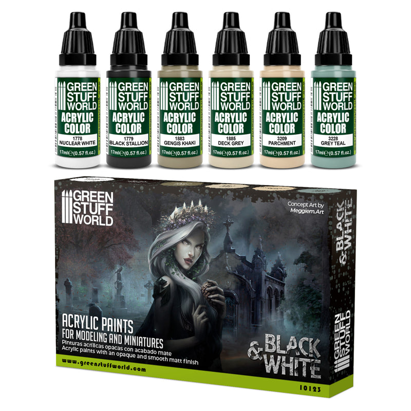 Load image into Gallery viewer, Paint Set - Black and White
