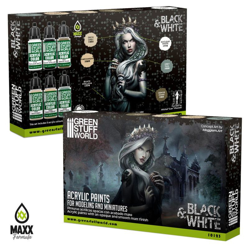 Load image into Gallery viewer, Paint Set - Black and White
