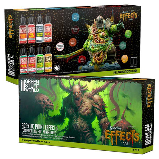 Green Stuff World for Models & Miniatures Special Effects Vol. 1 Paint Set 11747