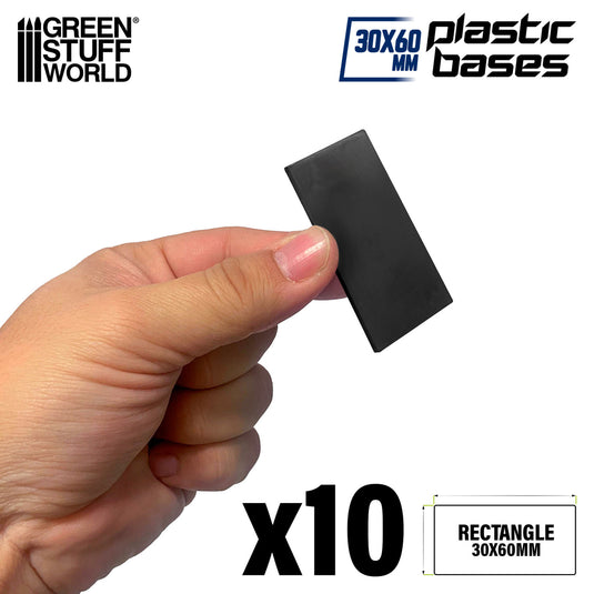 Green Stuff World Plastic Rectangular Bases 30x60mm - Cobbco