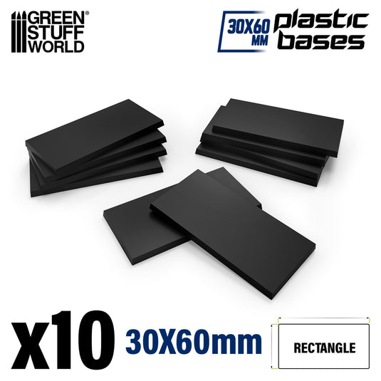Green Stuff World Plastic Rectangular Bases 30x60mm - Cobbco