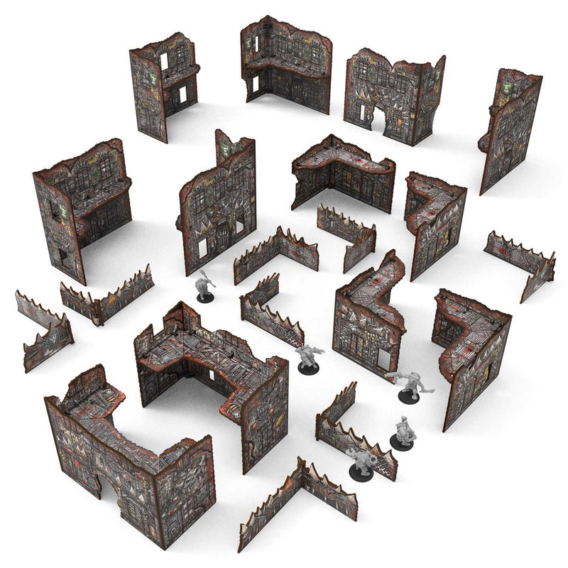 Load image into Gallery viewer, Green Stuff World Pre - Painted Foldable Matched Play terrain pack - Orks - Wargaming - Cobbco
