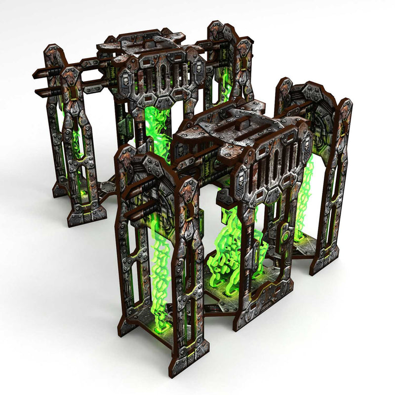 Load image into Gallery viewer, Green Stuff World Pre-painted Power Towers 11th edition Grimdark Industrial - Cobbco

