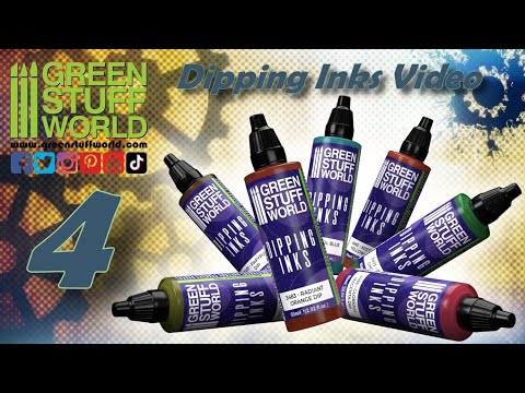 Load and play video in Gallery viewer, Green Stuff World Dipping ink (Contrast Paint) 17ml - Orc Flesh 4228
