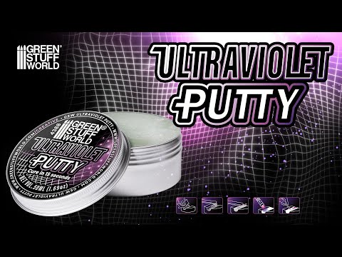 Load and play video in Gallery viewer, Green Stuff World for Models and Miniatures Ultraviolet Putty 50ml 4388
