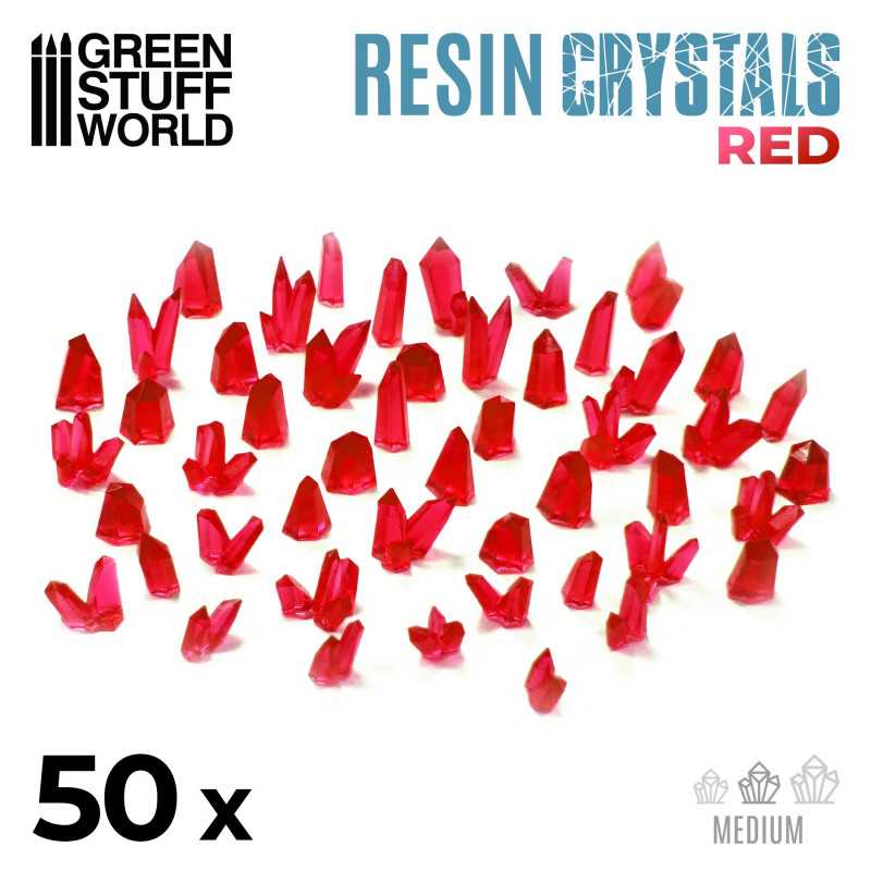 Load image into Gallery viewer, Green Stuff World for Models &amp; Miniatures Red Resin Crystals – Medium 2527
