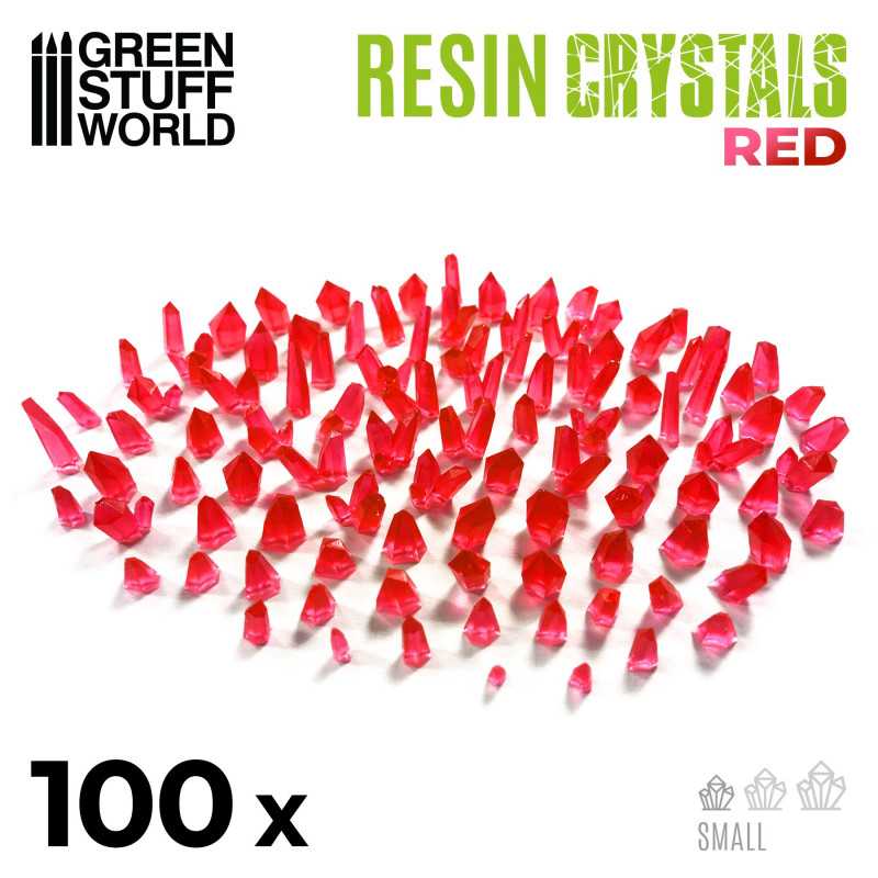 Load image into Gallery viewer, Green Stuff World for Models &amp; Miniatures Red Resin Crystals - Small 1280
