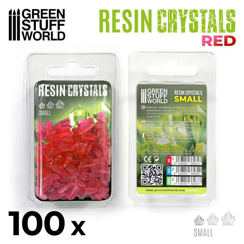 Load image into Gallery viewer, Green Stuff World for Models &amp; Miniatures Red Resin Crystals - Small 1280
