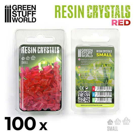Green Stuff World for Models & Miniatures Red Resin Crystals - Small 1280
