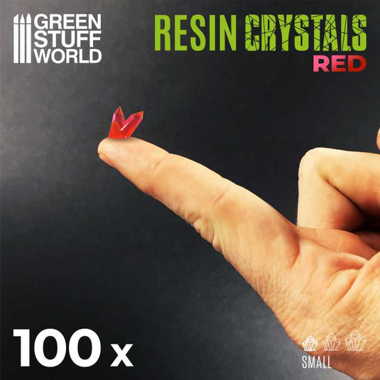 Green Stuff World for Models & Miniatures Red Resin Crystals - Small 1280