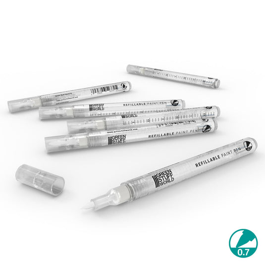 Refillable paint pen 0.7