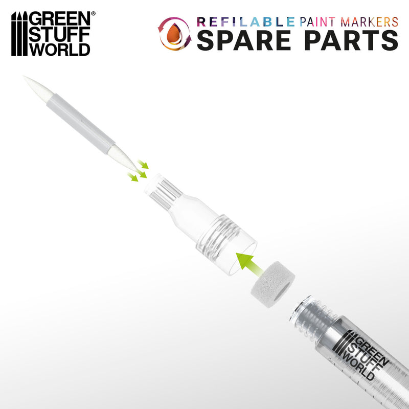 Load image into Gallery viewer, Green Stuff World Refill Tips for refillable marker Size 2 - Modeling and Wargaming - Cobbco
