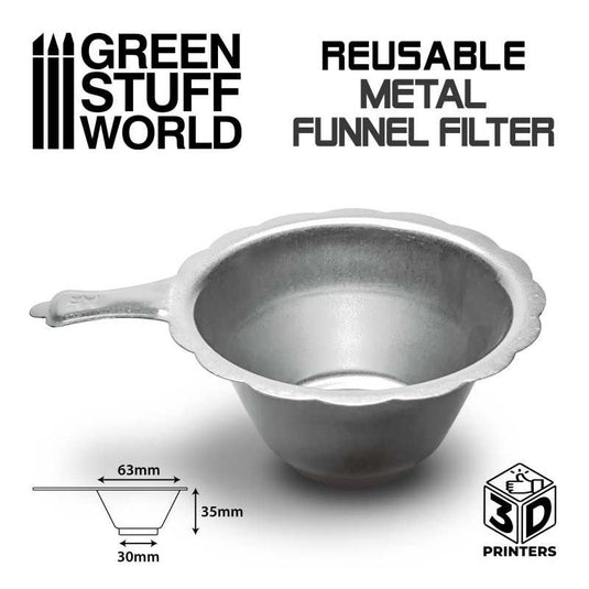 Green Stuff World for Models & Miniatures Reusable Metal Resin Filter 3098