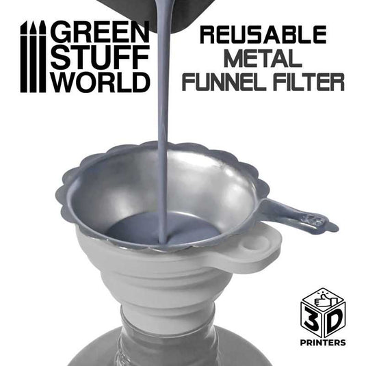 Green Stuff World for Models & Miniatures Reusable Metal Resin Filter 3098