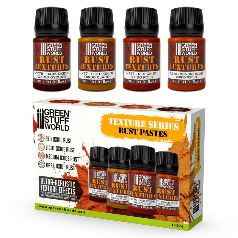 Load image into Gallery viewer, Green Stuff World Rust Texture Set 30ml for Modeling and Dioramas - Cobbco
