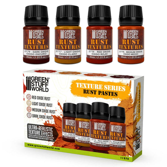 Green Stuff World Rust Texture Set 30ml for Modeling and Dioramas - Cobbco