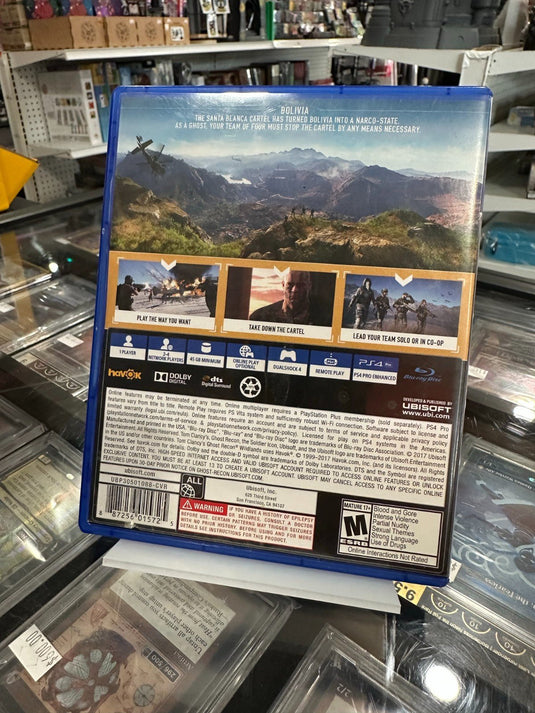 Tom Clancys Ghost Recon Wildlands PS4 Sony PlayStation 4 Video Game - Acceptable - Cobbco