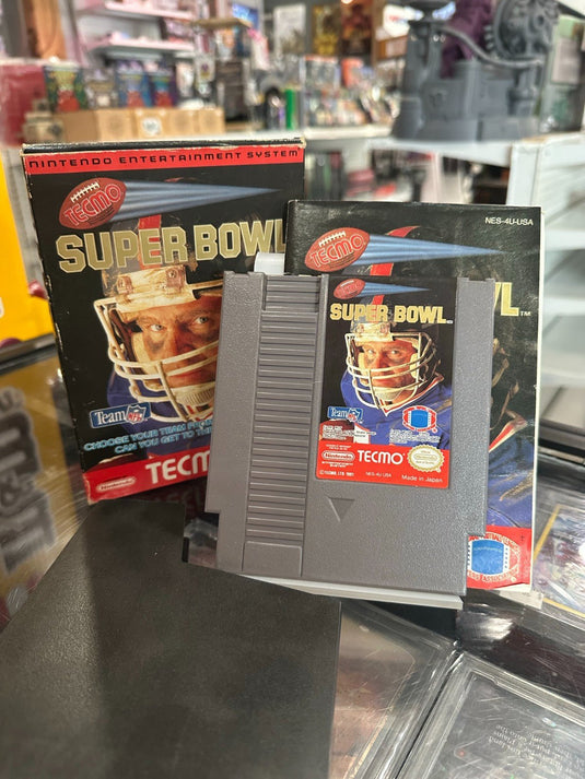 Tecmo Super Bowl (Nintendo NES, 1991) CIB Styrofoam, Manual, Sleeve, Box