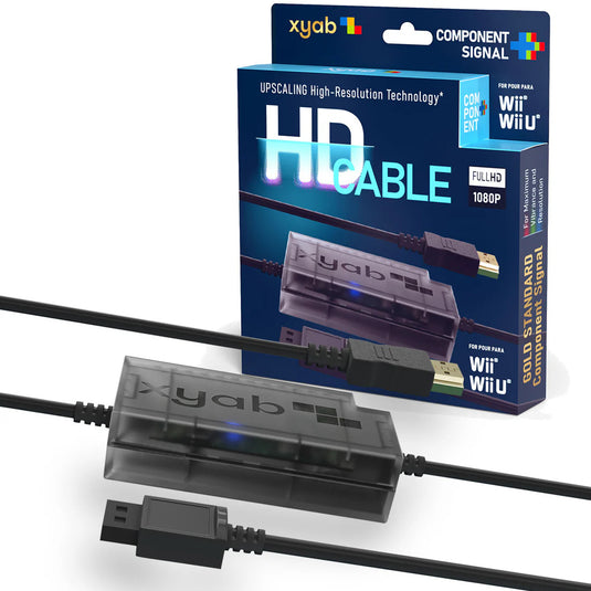 XYAB Component+ HD Link Cable for Wii and Wii U  - Full HD 1080p Resolution
