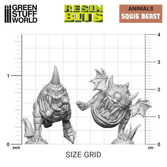 Green Stuff World Squig Herd Set (6) for Wargaming - Resin - 40k - Miniatures