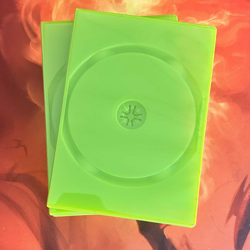 Load image into Gallery viewer, Replacement Case for OG Xbox, Video Games, DVD, Blu - Ray Disc, CD - Opaque Green - Cobbco
