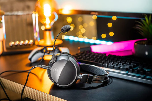 Audio-Technica High-Fidelity Closed-Back Wired Gaming Headset - Black