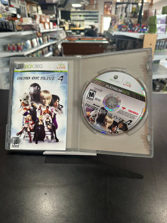 Dead or Alive 4 (Xbox 360) Platinum Hits Complete CIB Tested - Good Condition - Cobbco