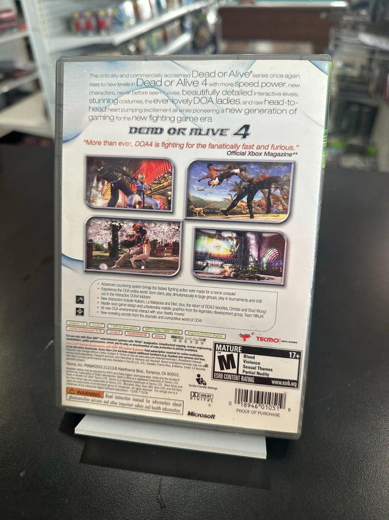 Load image into Gallery viewer, Dead or Alive 4 (Xbox 360) Platinum Hits Complete CIB Tested - Good Condition - Cobbco
