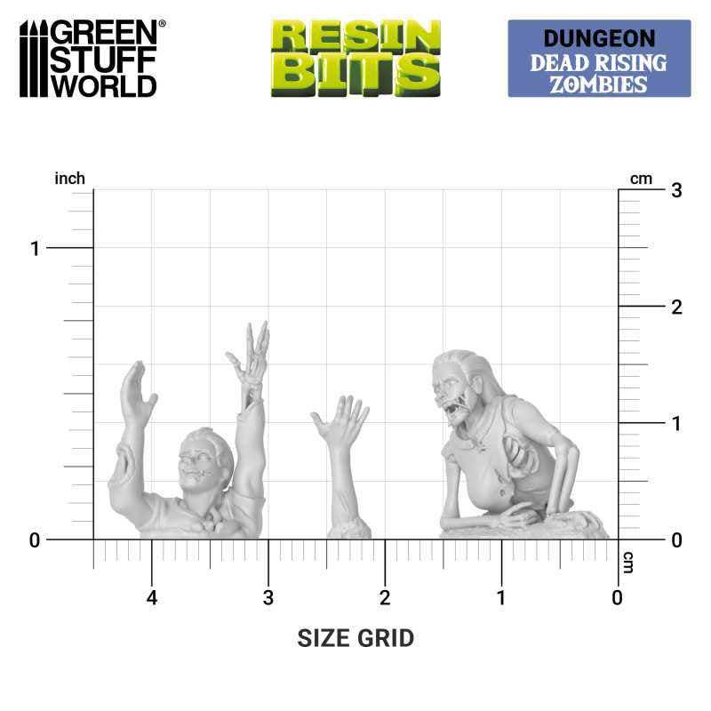 Load image into Gallery viewer, Green Stuff World Dead Rising Zombies Miniatures 1:48 Scale Resin Unpainted 3D Printed Figures
