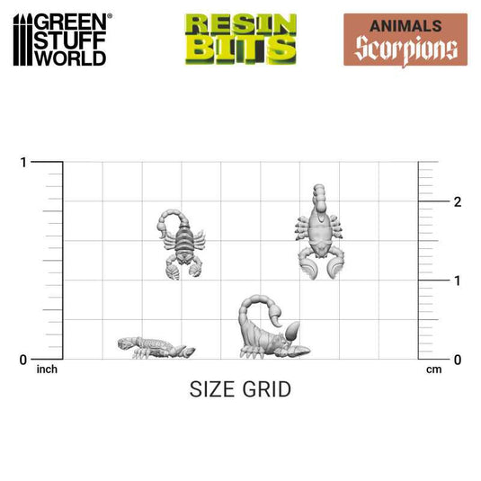 Green Stuff World Scorpions Resin Miniatures Unpainted 28mm 32mm Fantasy Tabletop RPG Dioramas