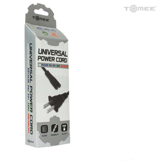 Playstation 4,  PS3 Slim,  PS2, PS1, Xbox, Dreamcast, Universal Power Cord
