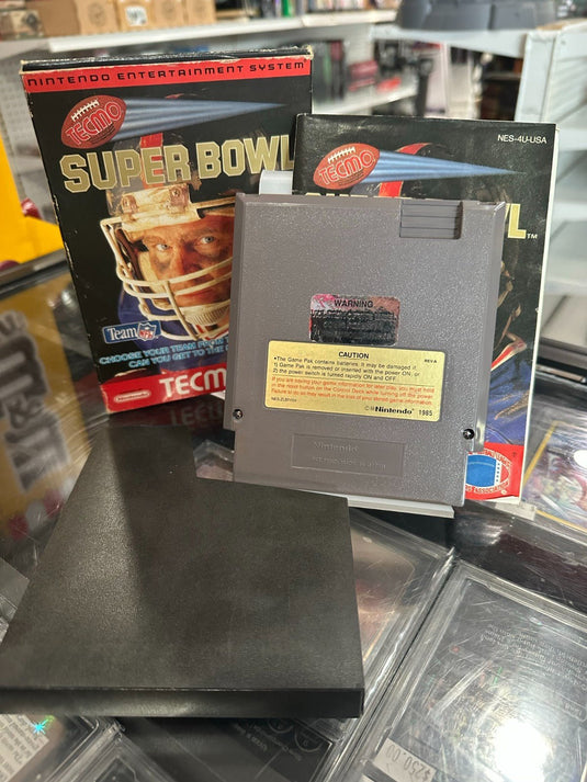 Tecmo Super Bowl (Nintendo NES, 1991) CIB Styrofoam, Manual, Sleeve, Box