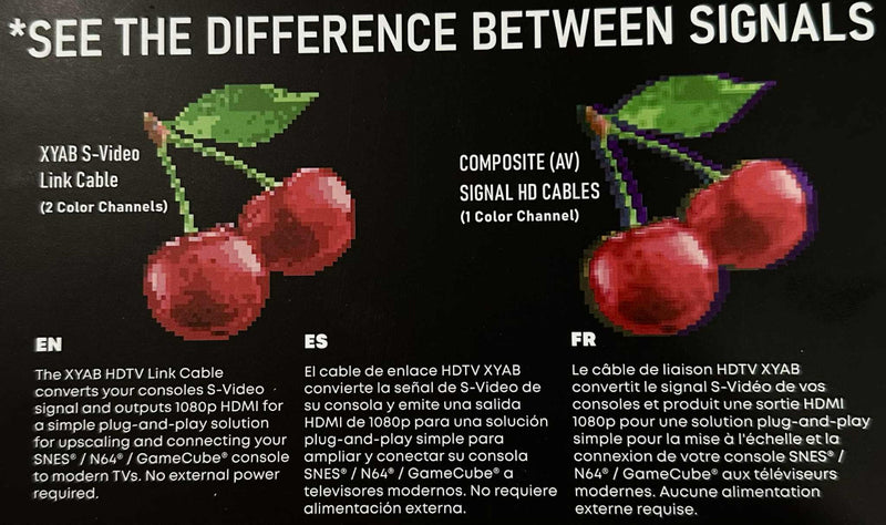 Load image into Gallery viewer, XYAB  Nintendo 1080p HD Upscale Cable For Gamecube SNES N64 Super Famicon - HDMI
