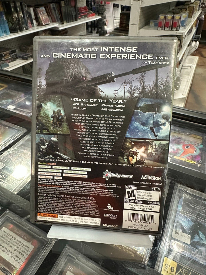 Load image into Gallery viewer, Call Of Duty 4 Modern Warfare Platinum Hits (Xbox 360) CIB - Good Condition - Cobbco
