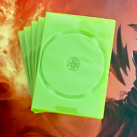 Replacement Case for OG Xbox, Video Games, DVD, Blu - Ray Disc, CD - Opaque Green - Cobbco