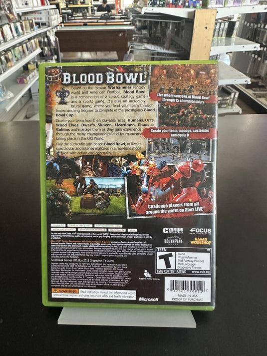 Blood Bowl - Microsoft Xbox 360 Very Good Condition - Cobbco