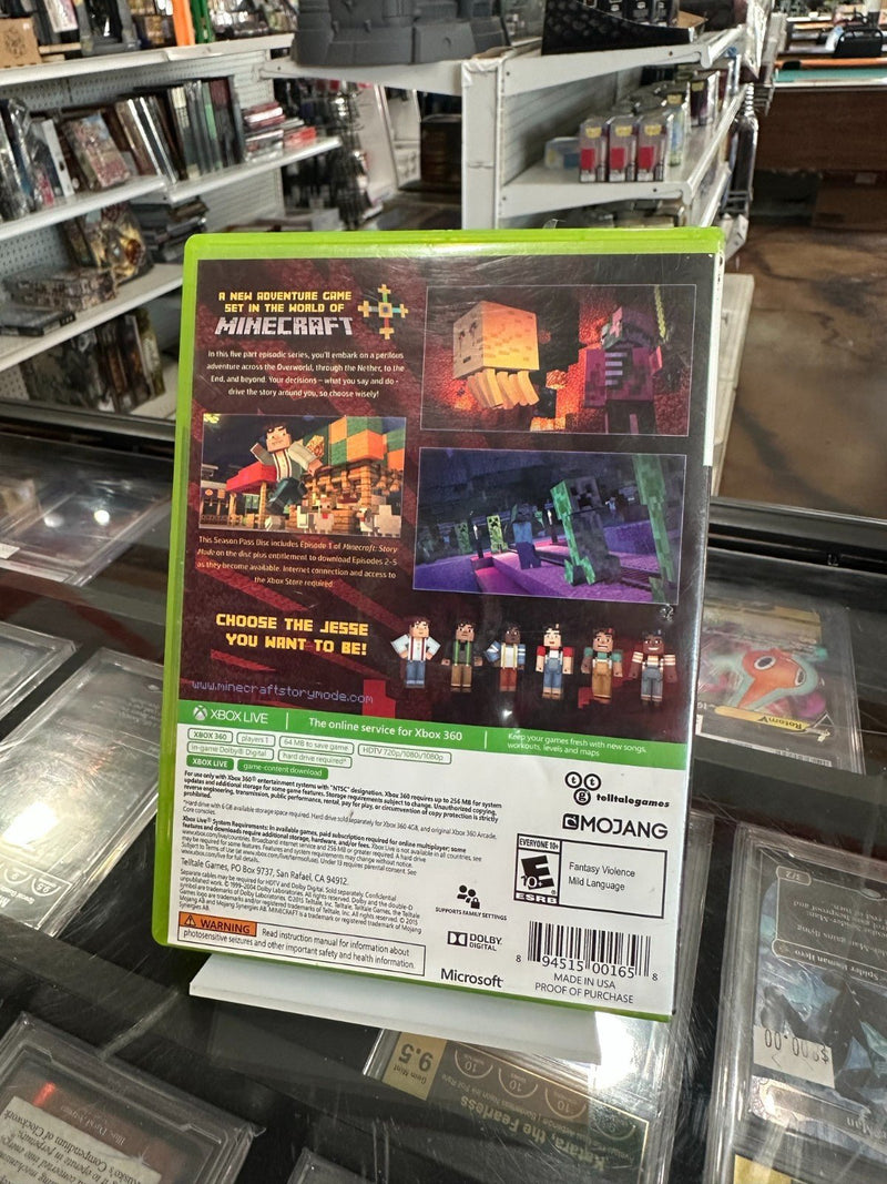 Load image into Gallery viewer, Minecraft: Story Mode Season Pass Disc ( Xbox 360, 2015) No Manual - Acceptable - Cobbco
