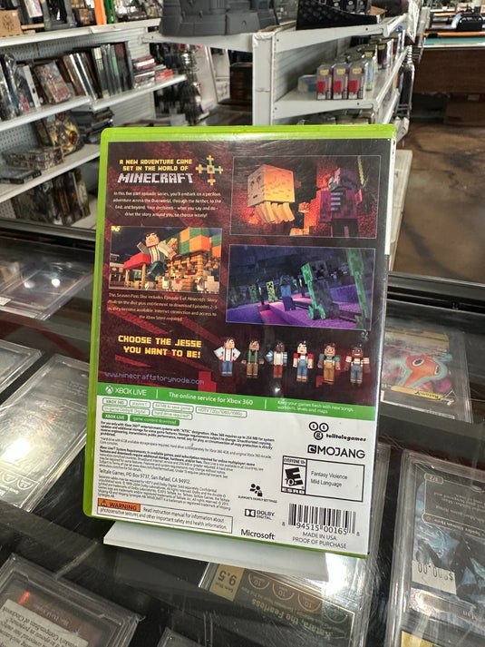 Minecraft: Story Mode Season Pass Disc ( Xbox 360, 2015) No Manual - Acceptable - Cobbco