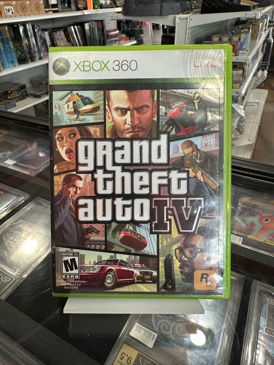 Microsoft Xbox 360 Grand Theft Auto 4 GTA4 Video Game Acceptable Condition