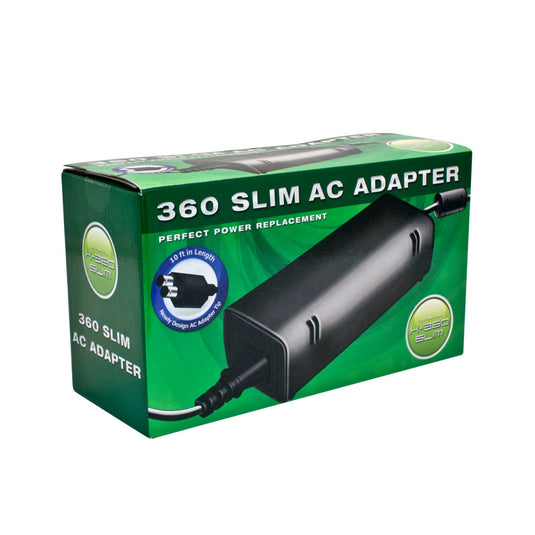 Replacement Xbox 360 Slim AC Adapter 10ft in Length for Retro Gaming - Hyperkin