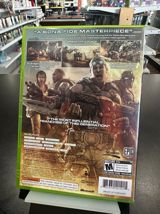 Gears of War 3 (Xbox 360) No Manual Tested Good Condition - Cobbco